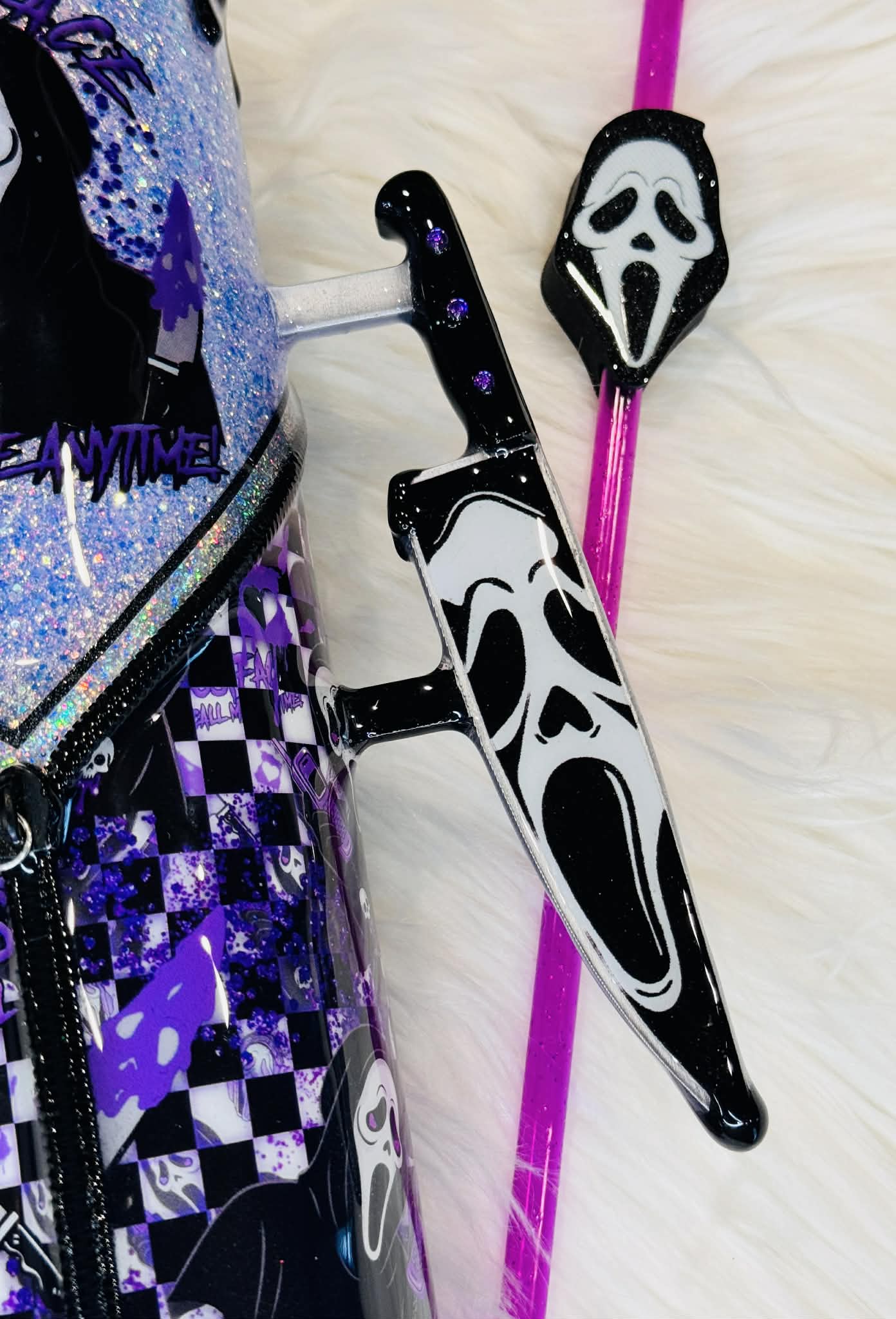 Purple -32 OZ GF Zipper Tumbler-Made to order~MTO-2 weeks