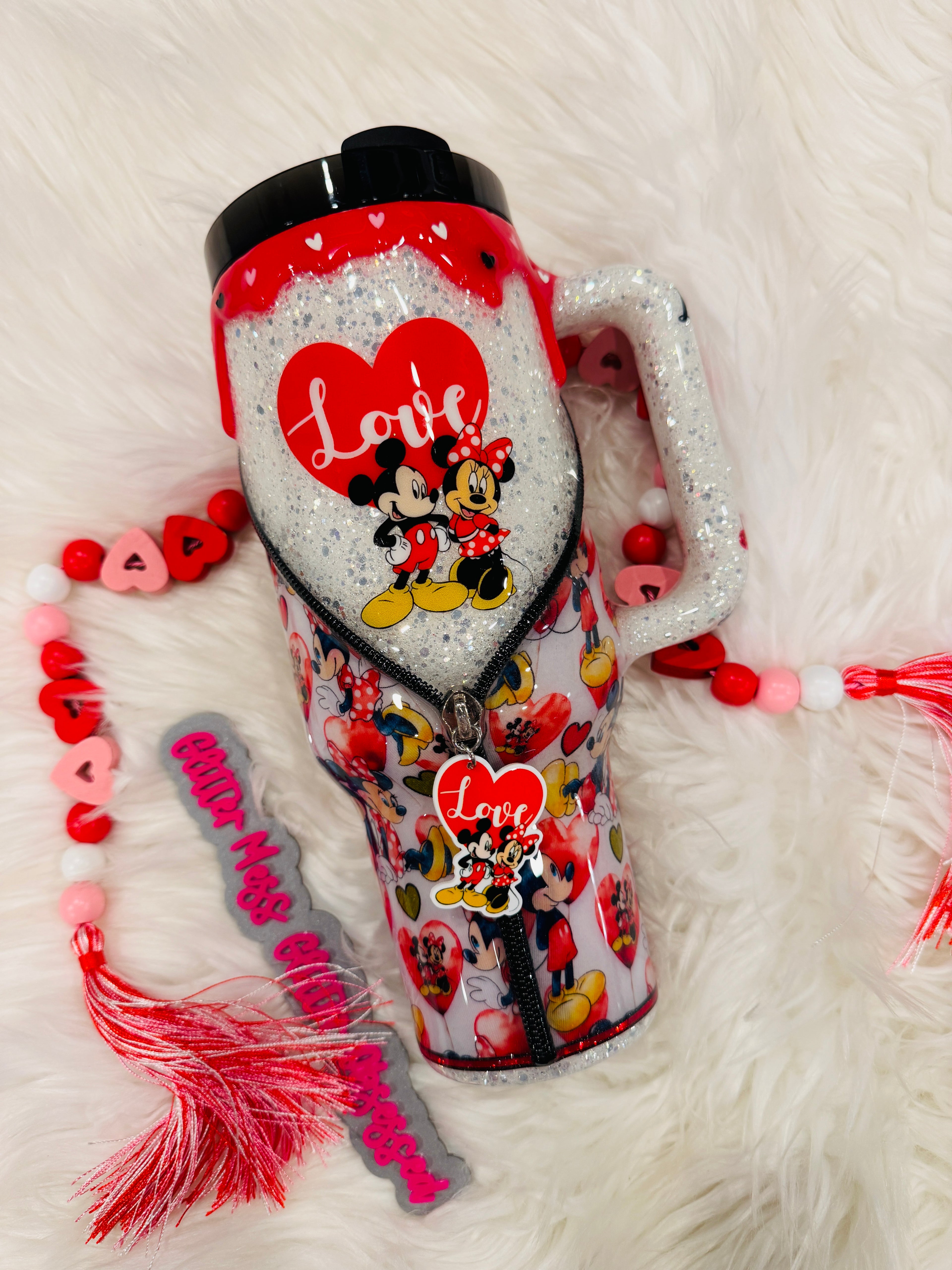 40oz M & M Zipper Tumbler