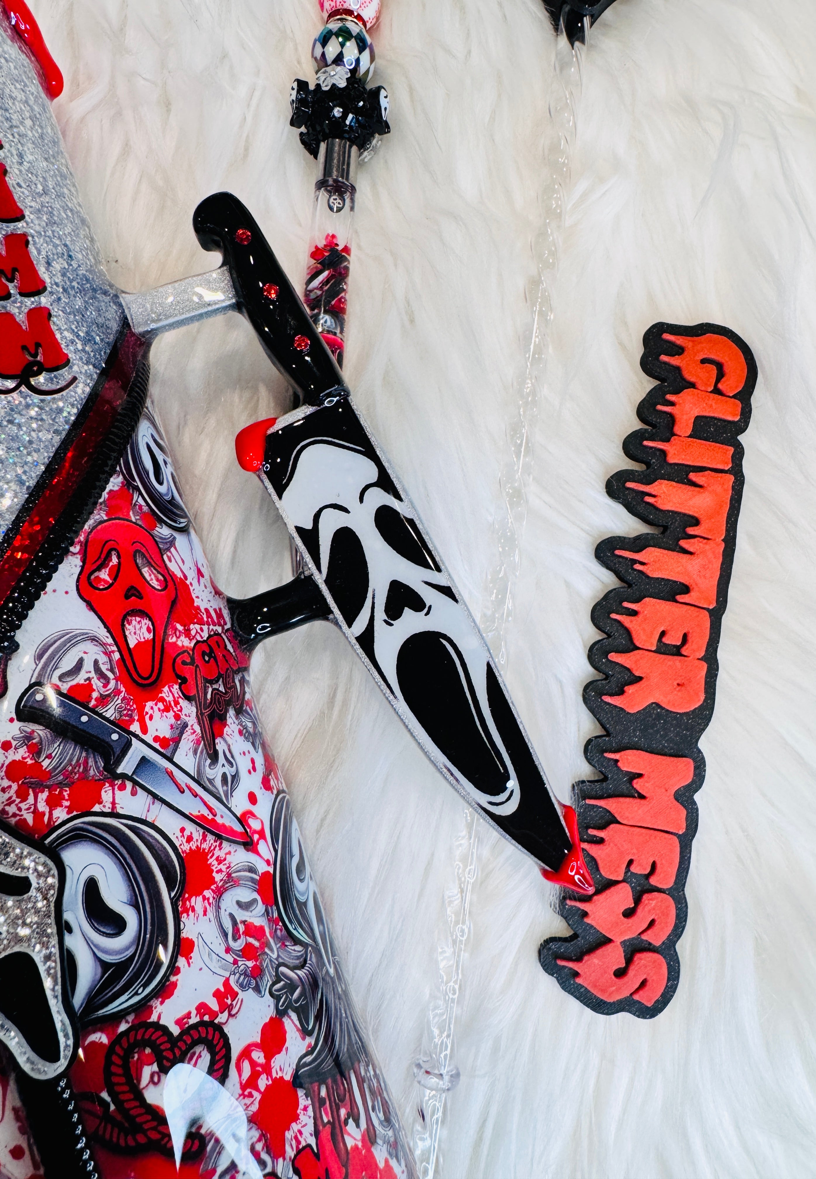 RED-32 OZ GF Zipper Tumbler-Made to order~MTO-2 week TAT